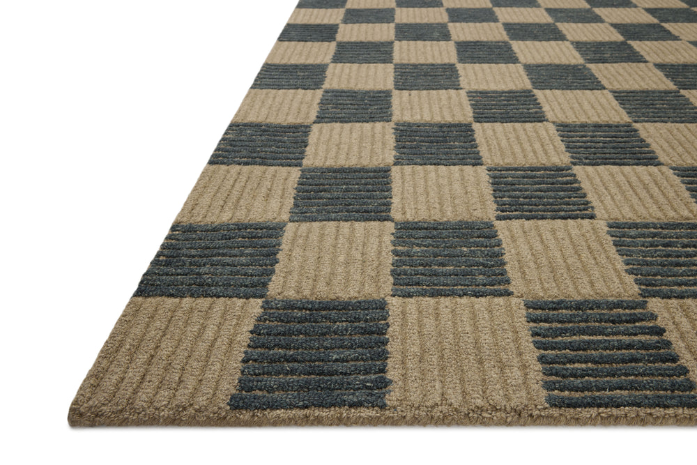 Tapis Madi taupe / marine (MDX-04)