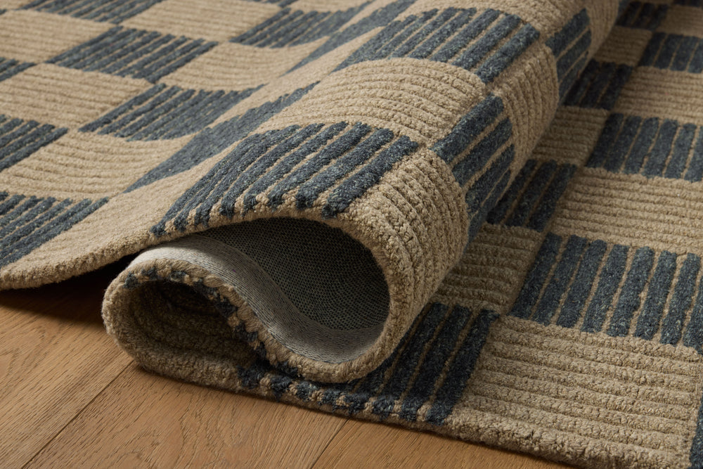 Tapis Madi taupe / marine (MDX-04)