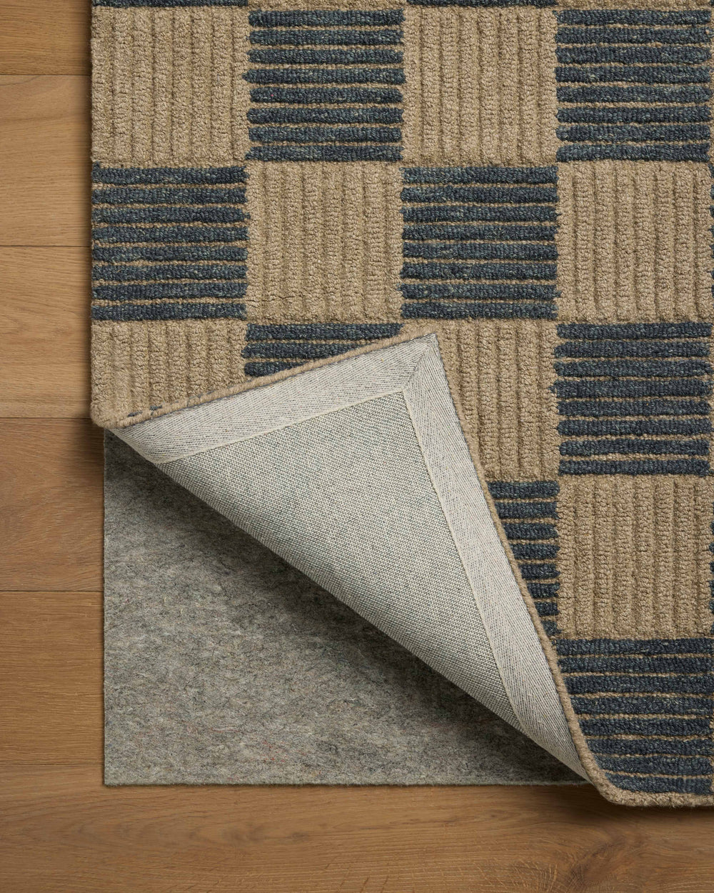 Tapis Madi taupe / marine (MDX-04)