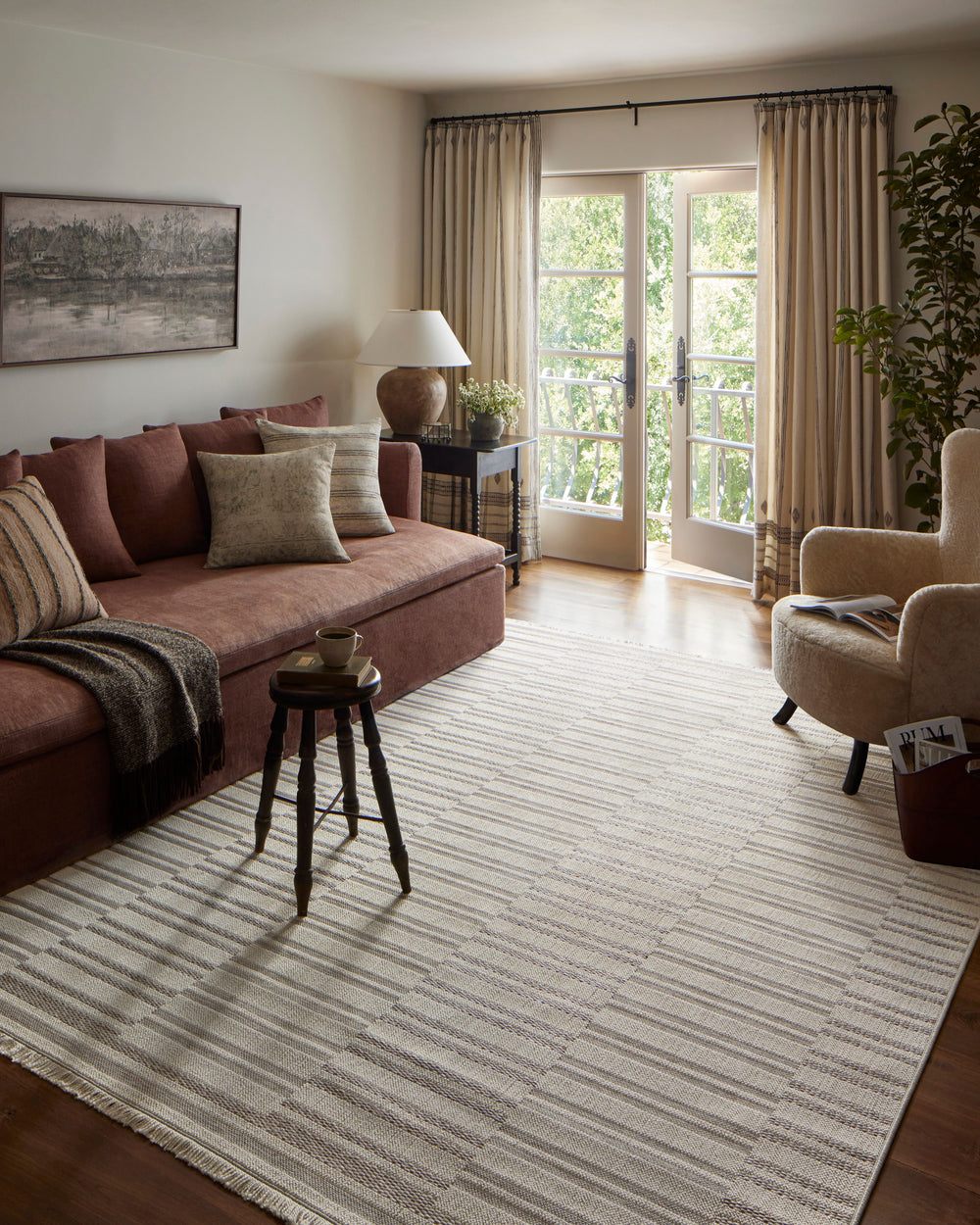 Tapis Malibu ivoire/colombe (MAB-03)