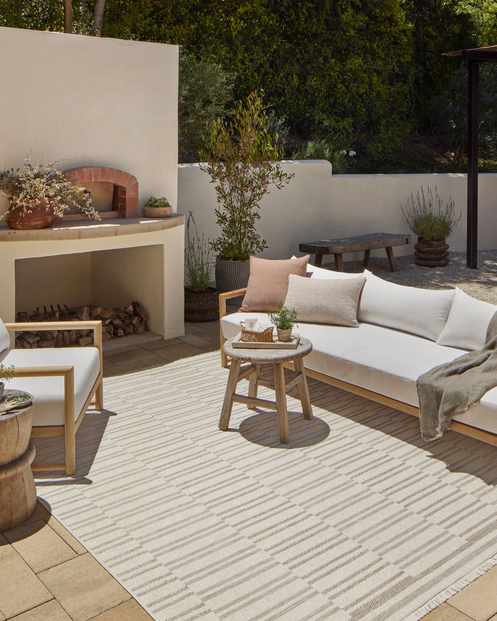 Tapis Malibu ivoire/colombe (MAB-03)