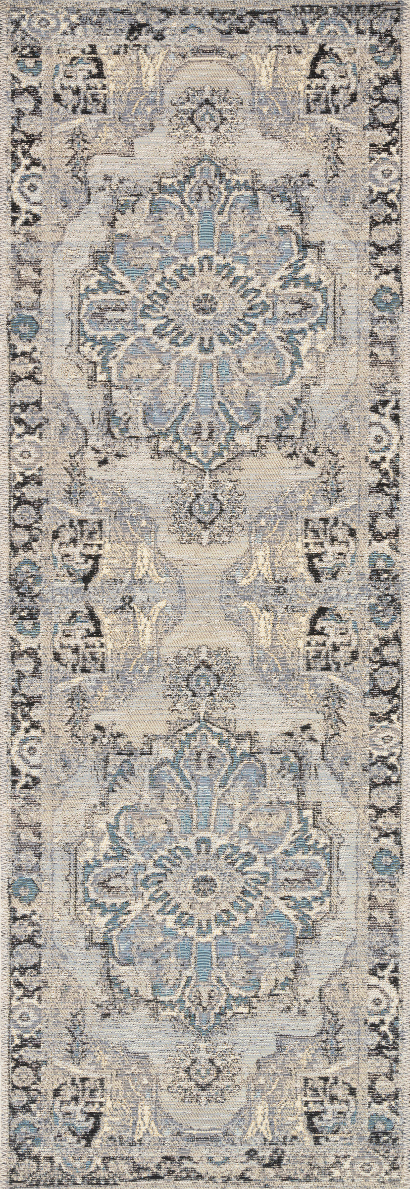 Mika Grey / Blue Rug (MIK-01)