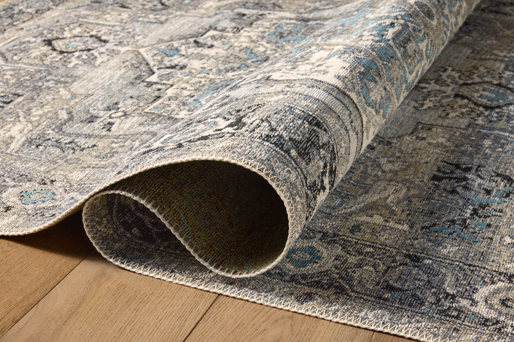 Mika Grey / Blue Rug (MIK-01)