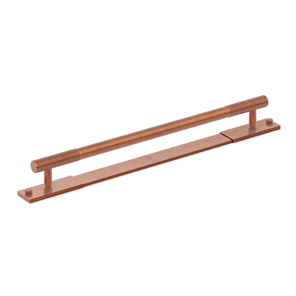 Armac_Martin_Straight_MIX_Appliance_Pull_With_Back_Plate_Aged_Copper