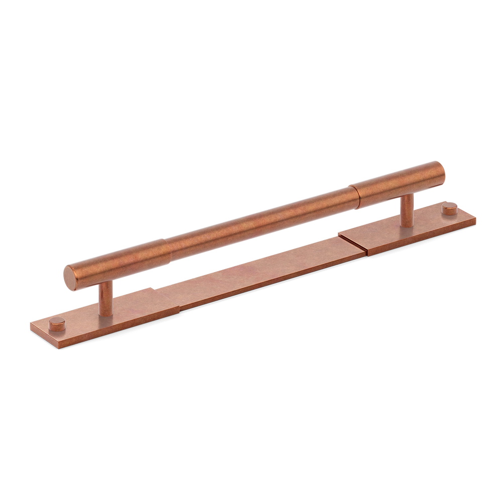 Armac_Martin_MIX_Handle_Plain_With_Back_Plate_Aged_Copper
