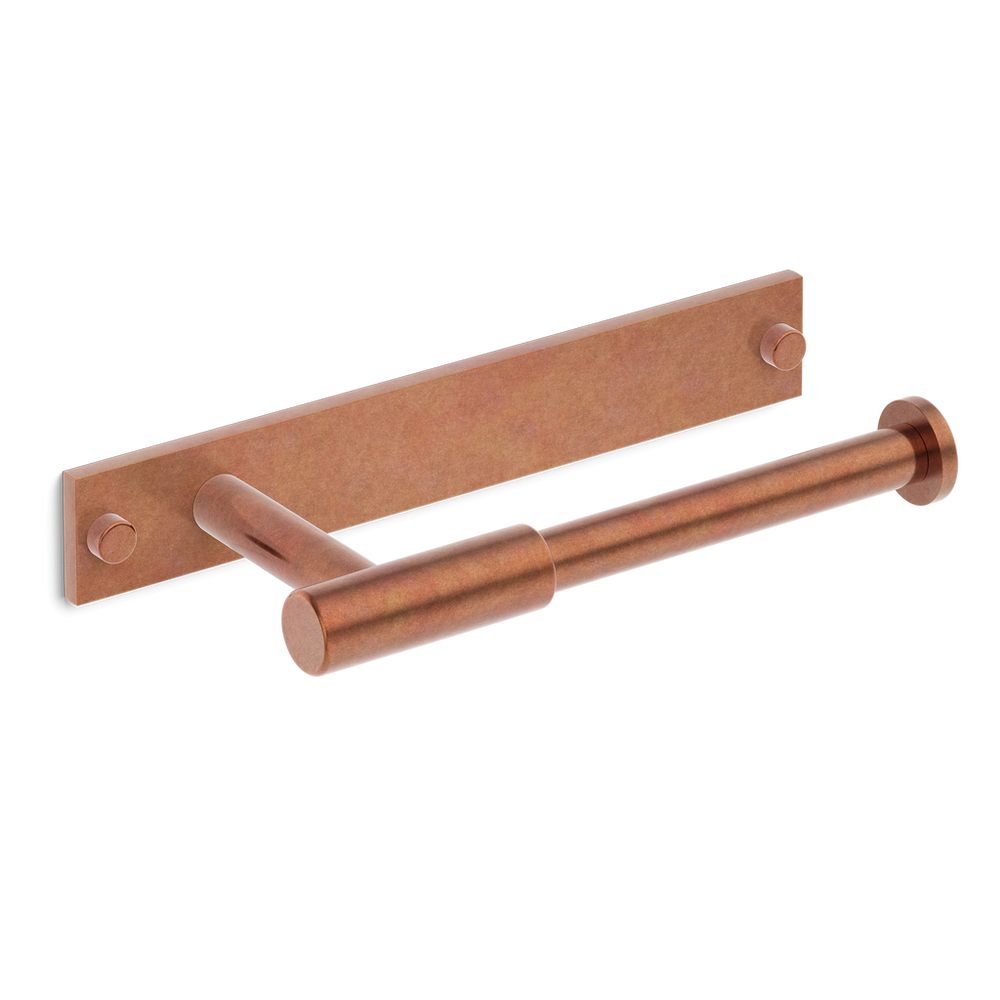 Armac_Martin_MIX_Toilet_Roll_Holder_Plain_With_Plate_Aged_Copper
