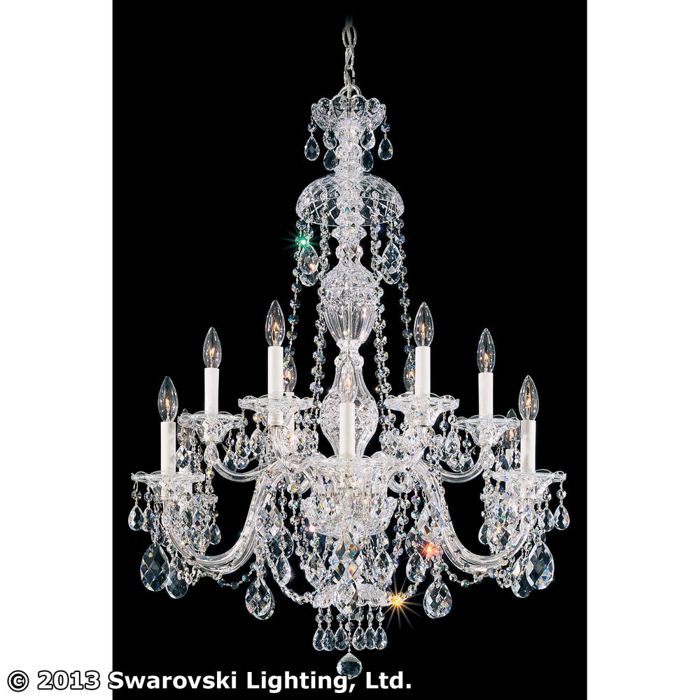 Schonbek - 12 Light Chandelier - Sterling - Polished Silver- Union Lighting Luminaires Decor