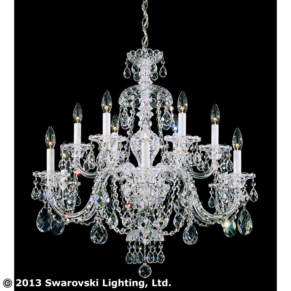 Schonbek - 12 Light Chandelier - Sterling - Polished Silver- Union Lighting Luminaires Decor