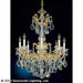 Schonbek - Eight Light Chandelier - La Scala - Heirloom Gold- Union Lighting Luminaires Decor