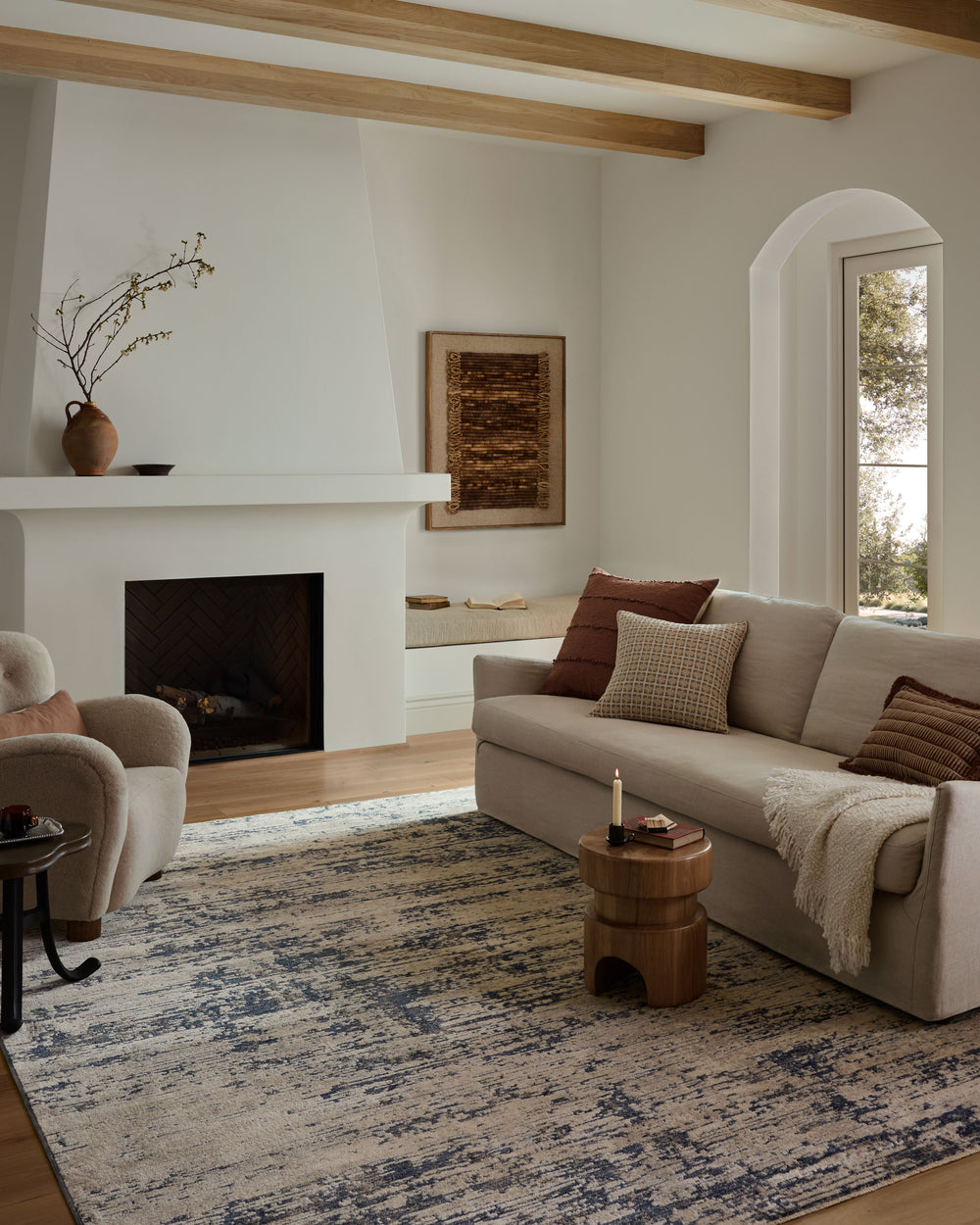 Nel-05 Nellie Dove / Blue Rug