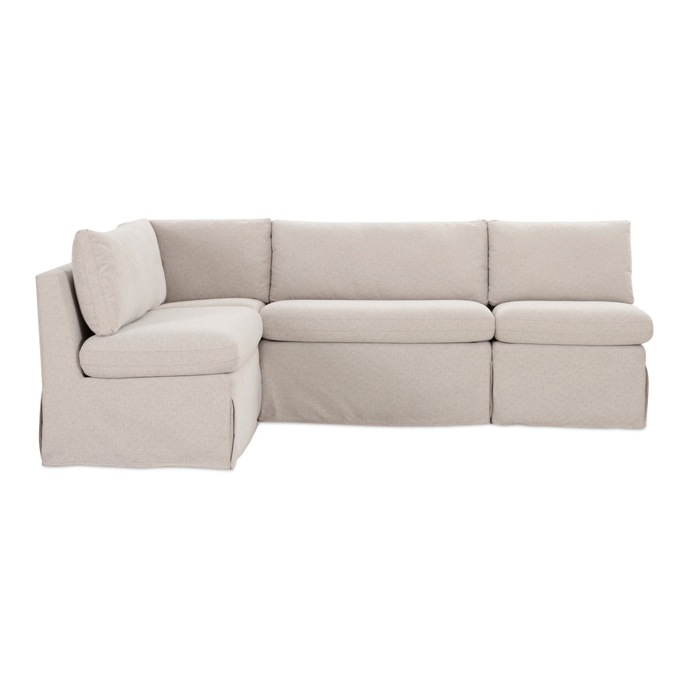 Fable Slipcover Dining Banquette L-Shape 96In