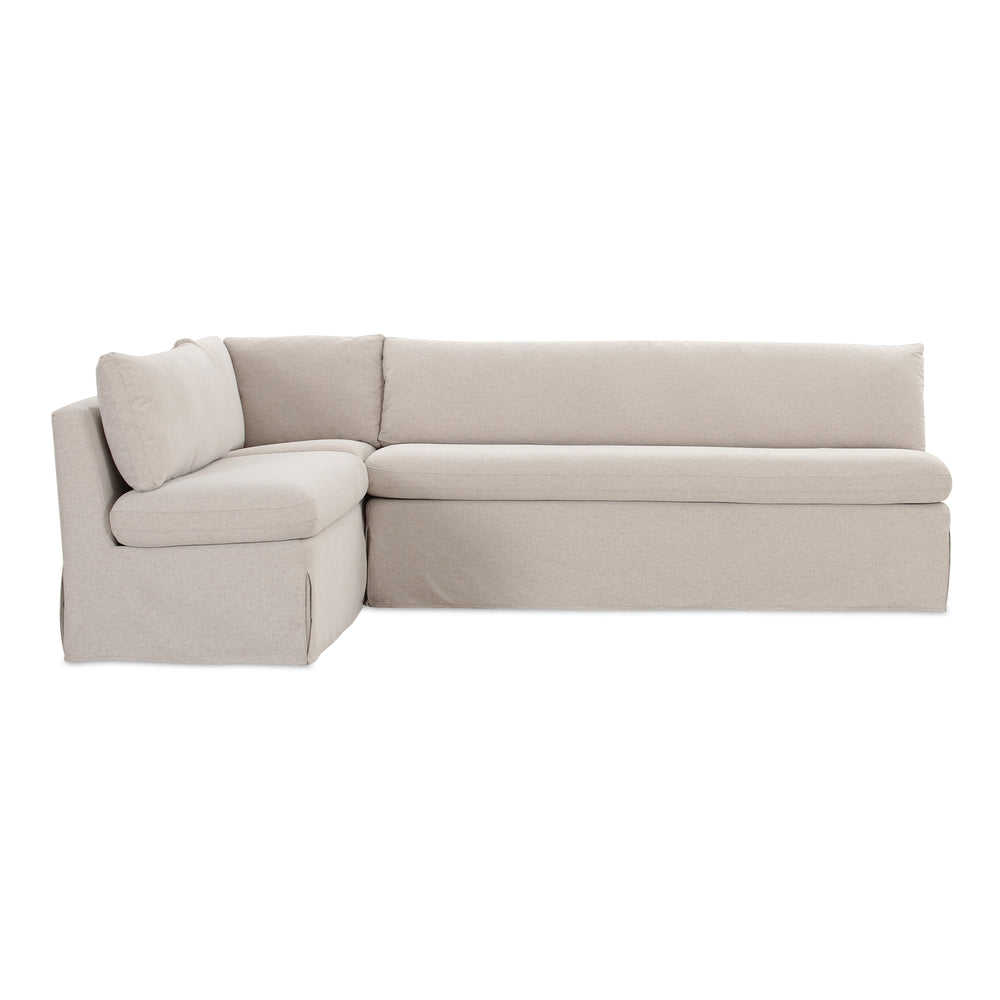Fable Slipcover Dining Banquette L-Shape 100.5In