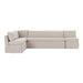 Fable Slipcover Dining Banquette L-Shape 125.5In