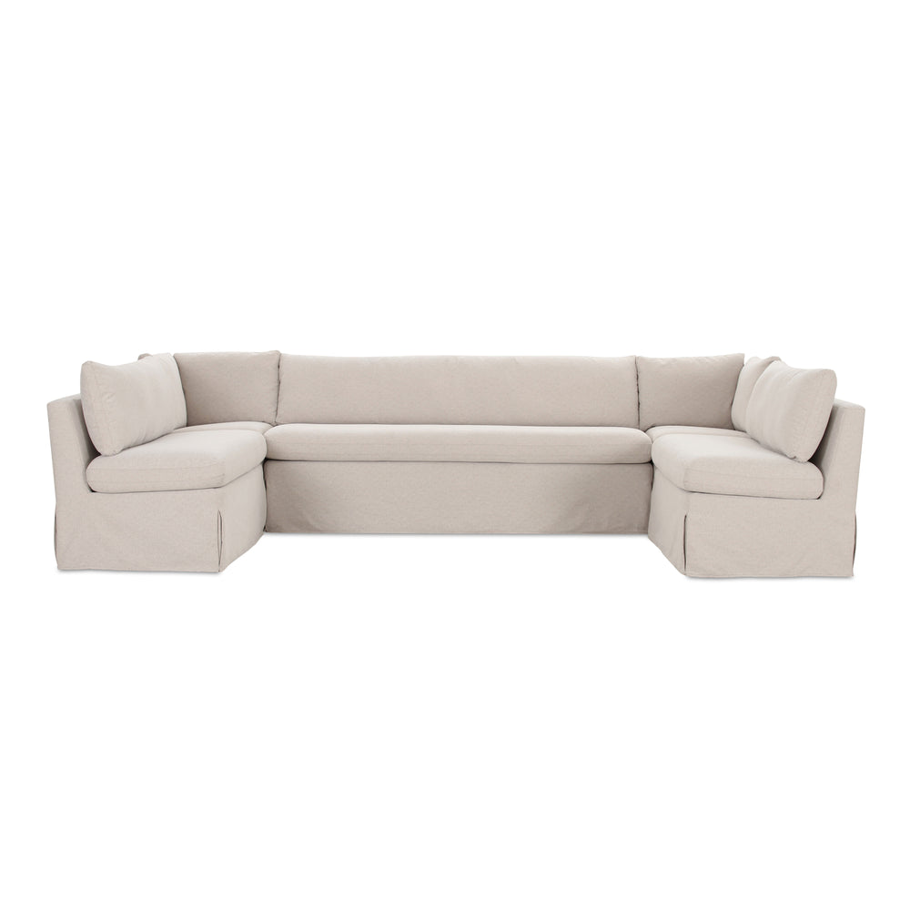 Fable Slipcover Dining Banquette U-Shape 129In