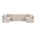Fable Slipcover Dining Banquette U-Shape 129In
