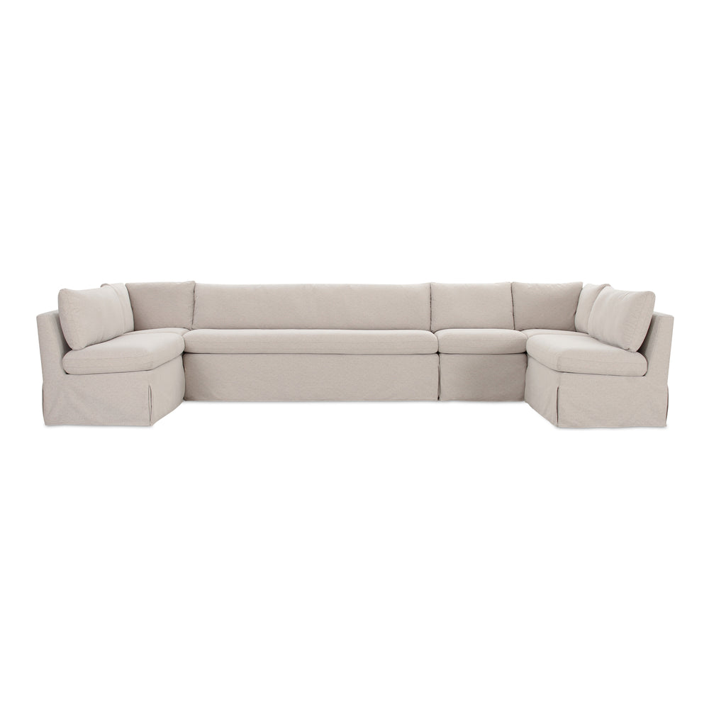 Fable Slipcover Dining Banquette U-Shape 154In