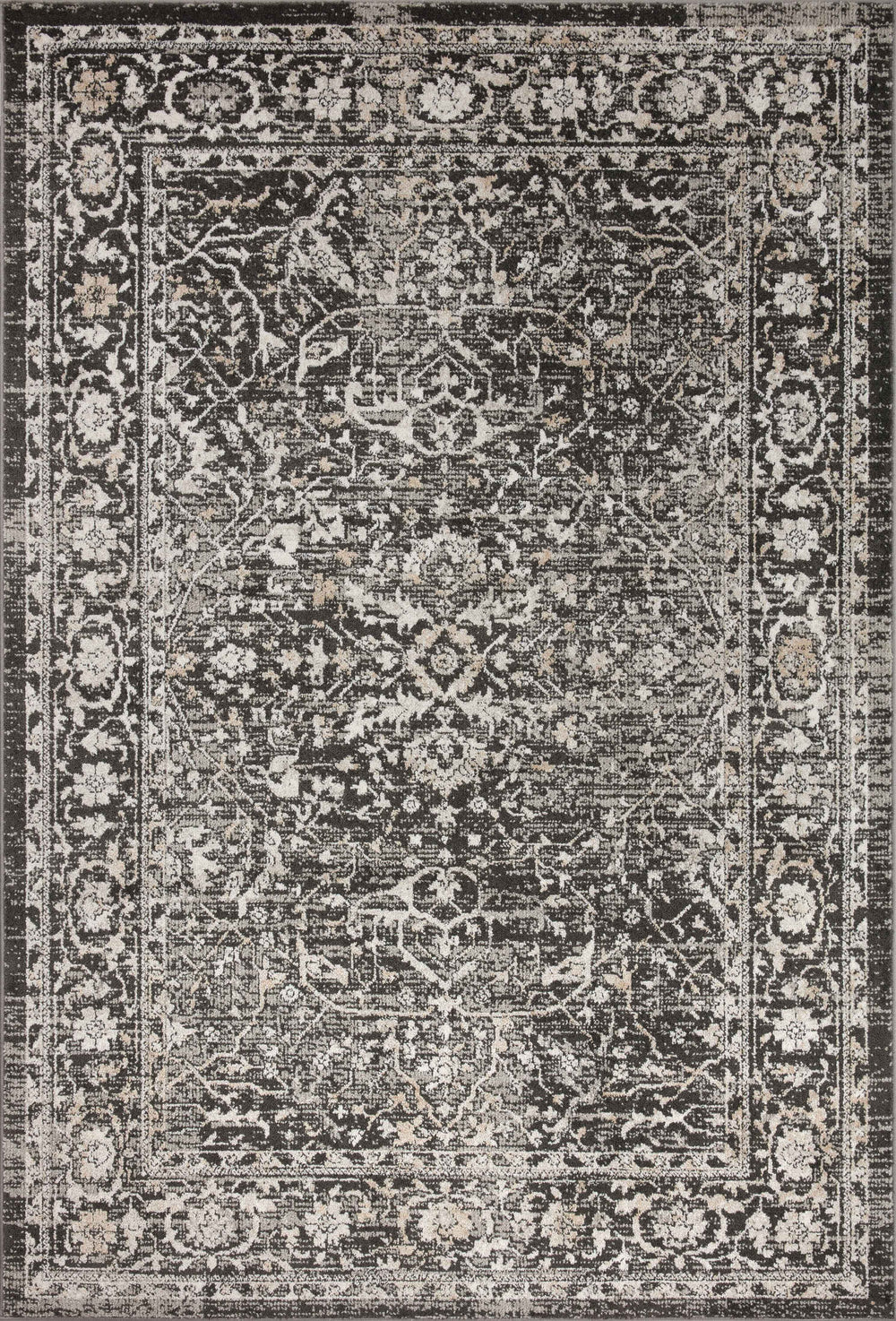 Odette Charcoal / Silver Rug (ODT-01)
