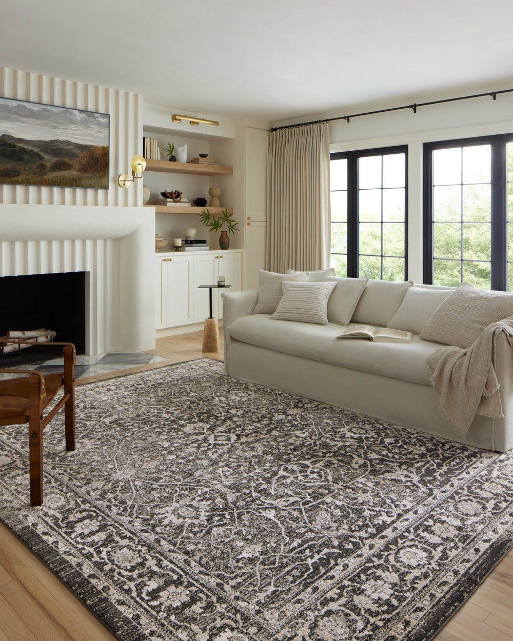 Odette Charcoal / Silver Rug (ODT-01)