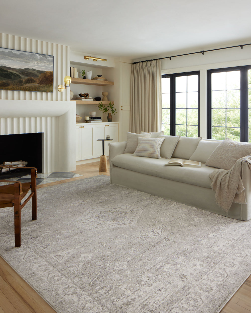 Odette Silver / Ivory Rug (ODT-02)