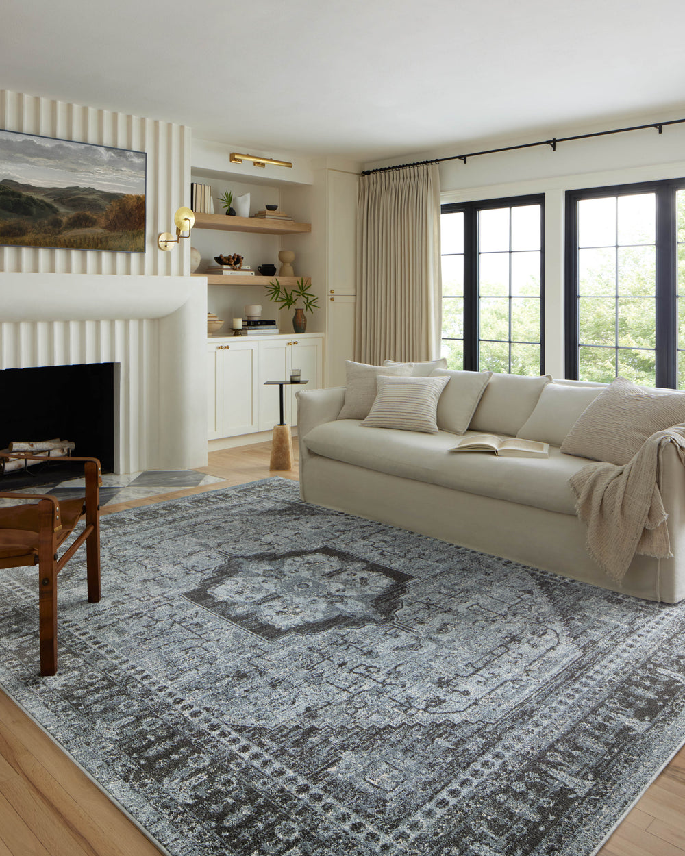 Odette Sky / Charcoal Rug (ODT-08)