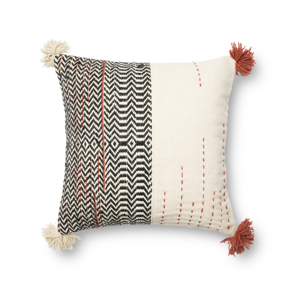 Coussin Noir / Ivoire (P0227)