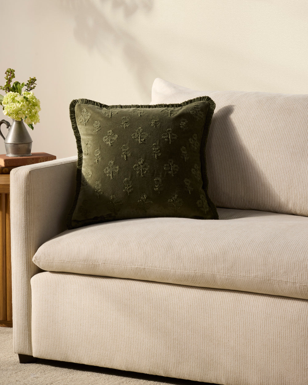 PCJ0025 Darla Olive Pillow