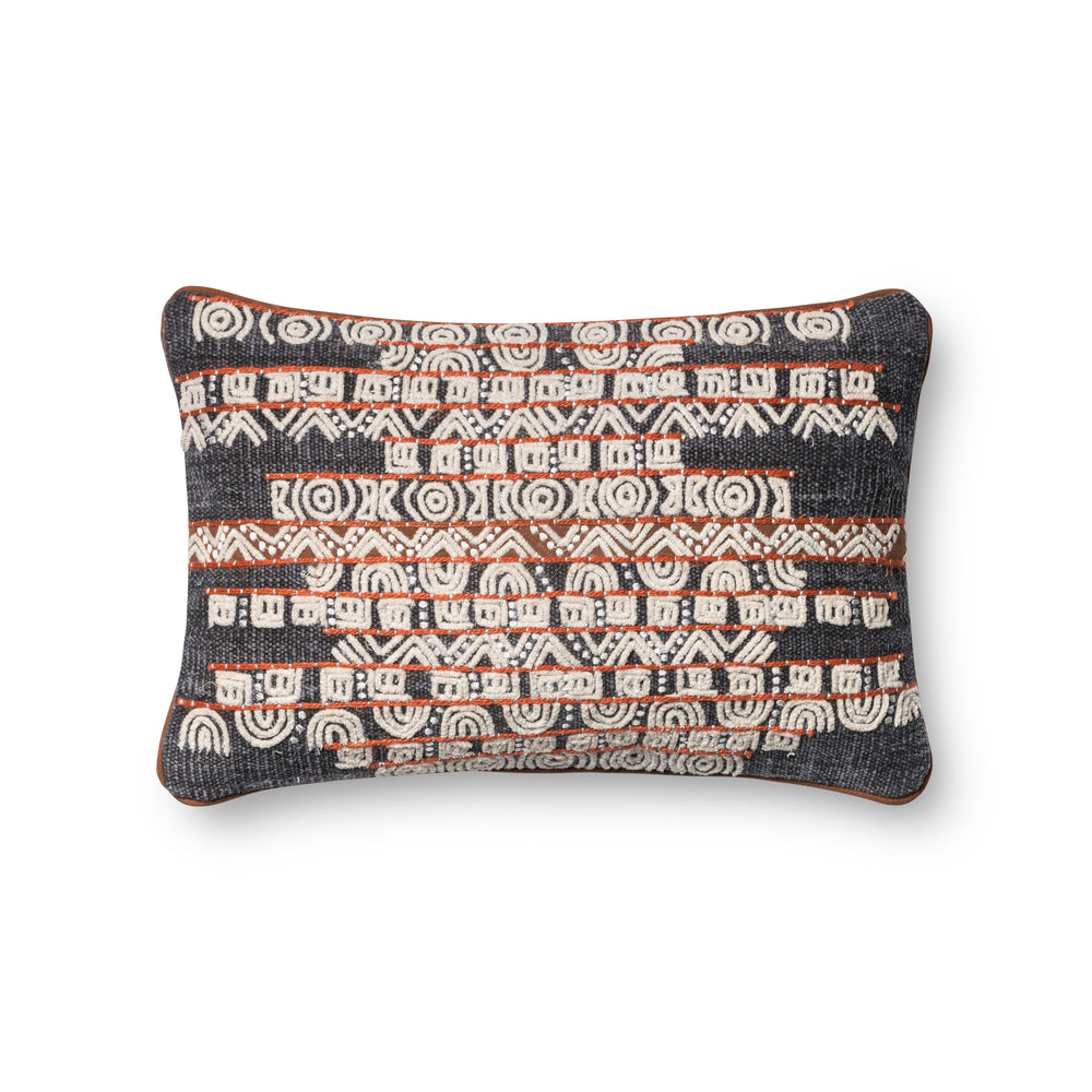 Blue / Rust Pillow (P0378)