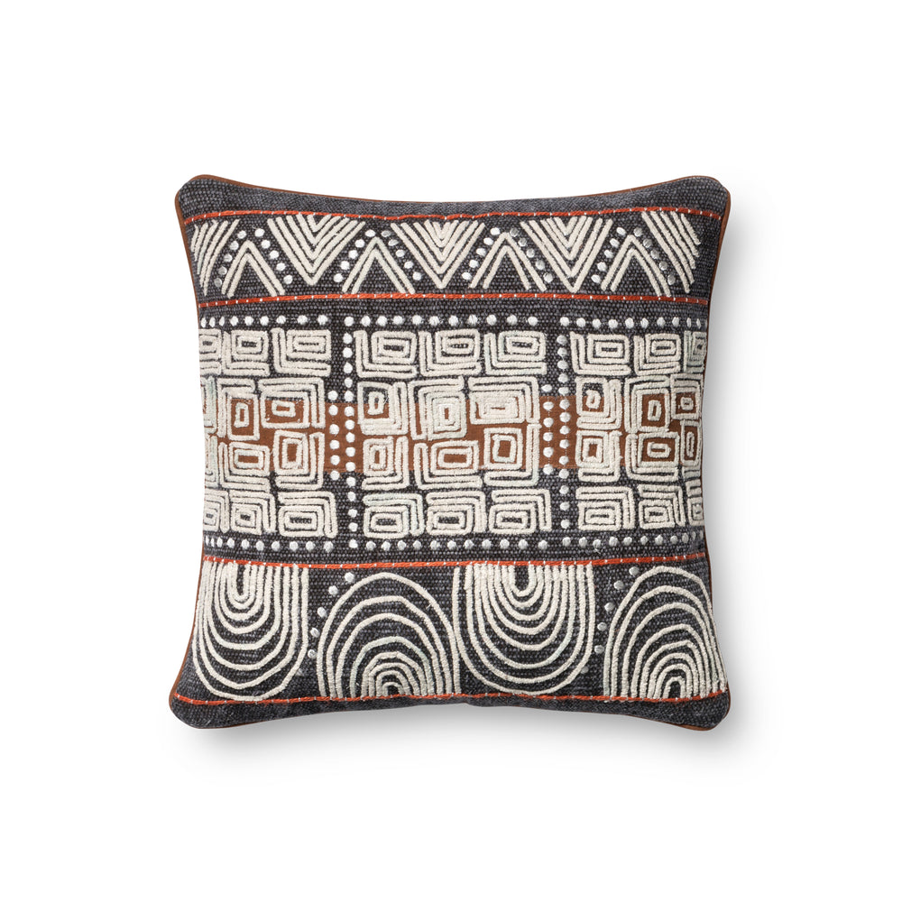 Blue / Rust Pillow (P0379)