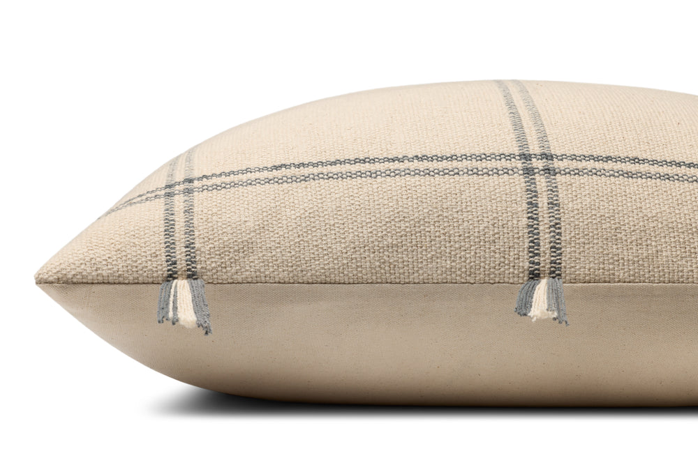 Lainey Natural / Blue Pillow (PAL0060)