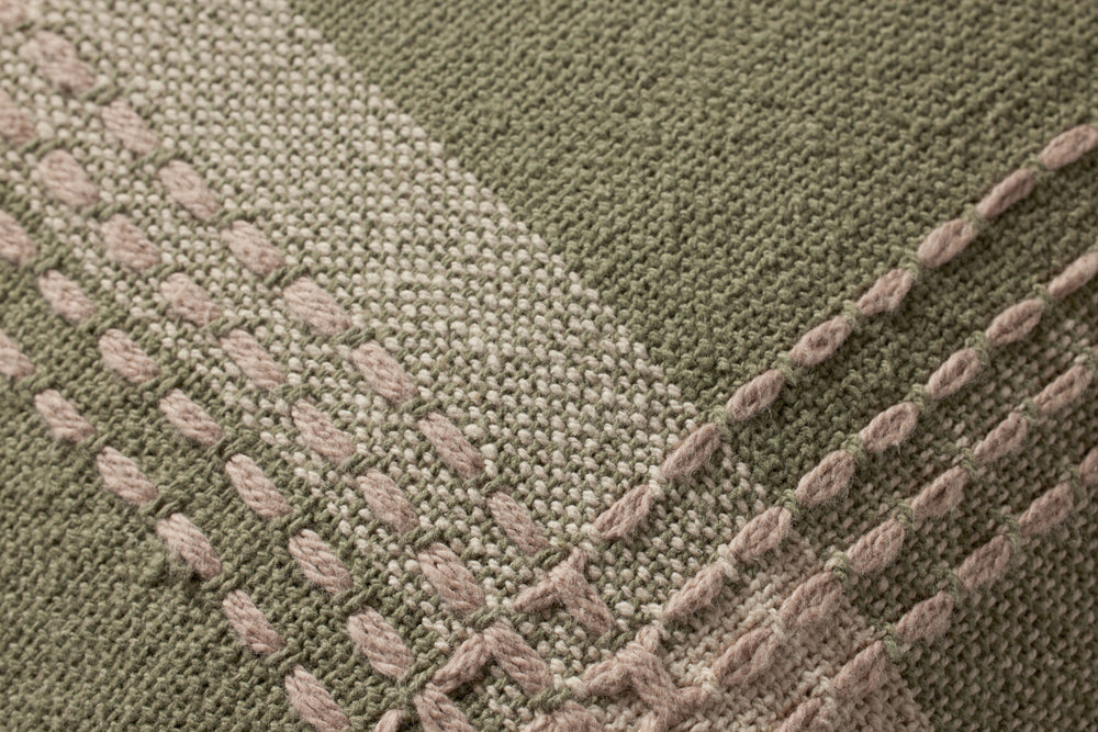 PJS0016  Green/Multi Pillow