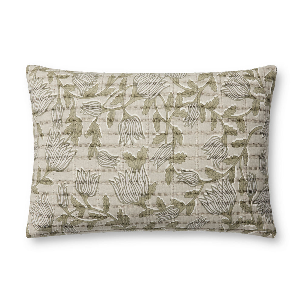 Natural / Sage Pillow (PJS0023)