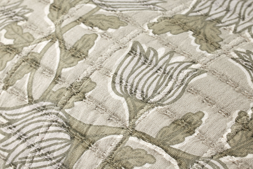 Natural / Sage Pillow (PJS0023)