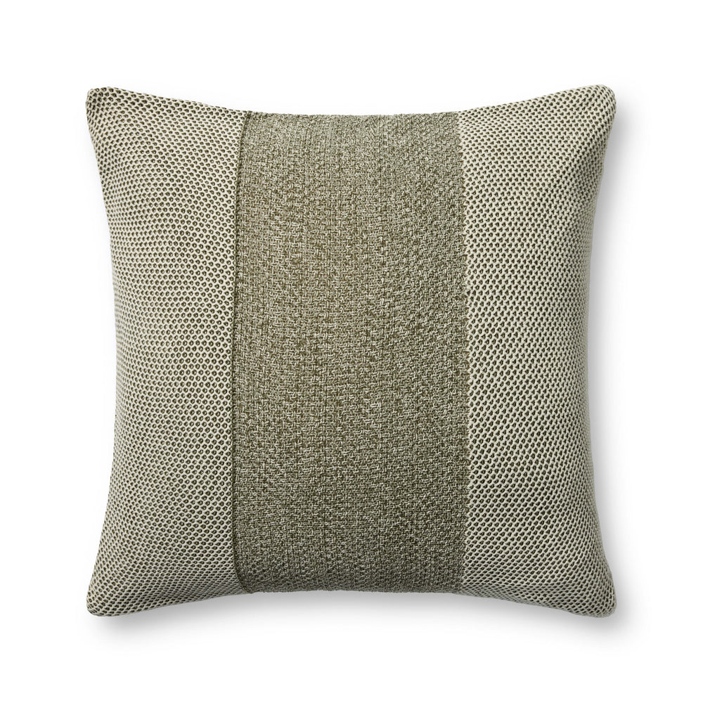 PLL0170 Ivoire / Green Oreiller