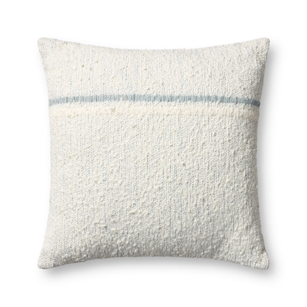 Ivory / Blue Pillow (PLL0192)
