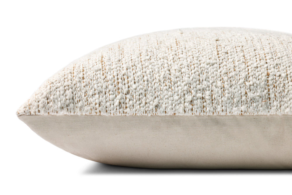 Ivory / Rustic Brown Pillow (PLL0192)