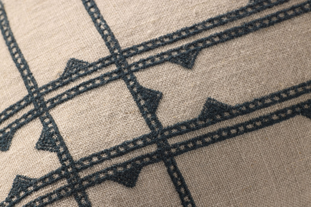 PLL0201 Oreiller naturel / bleu