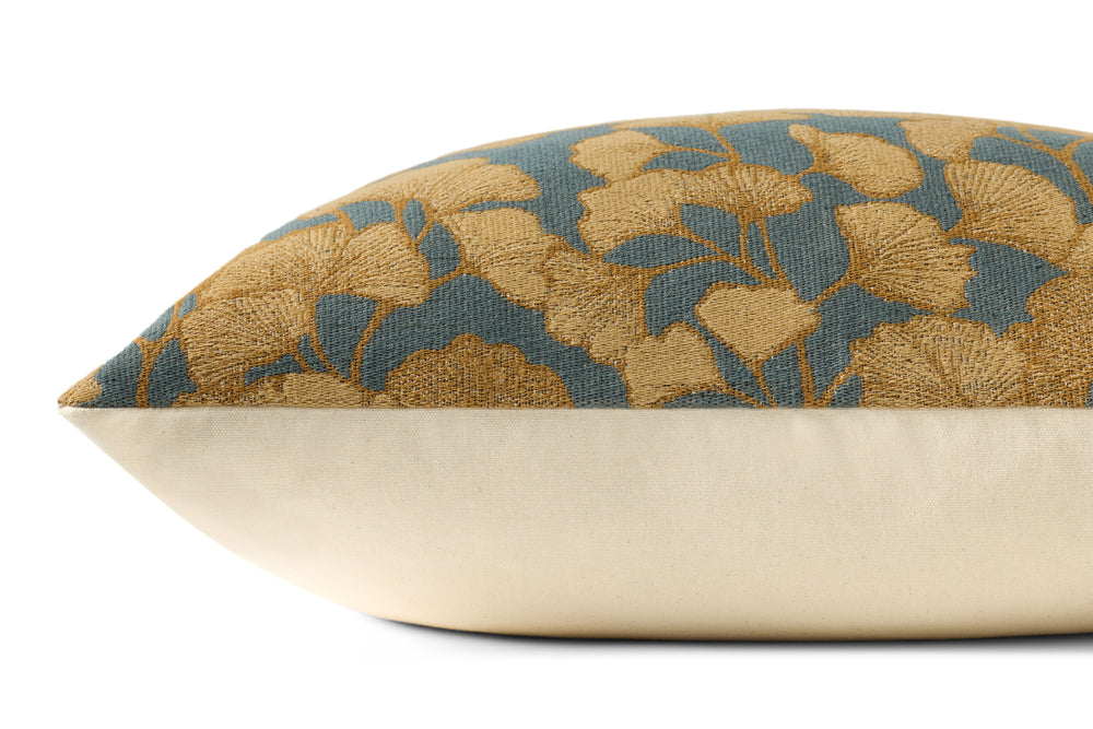 Fawn Blue / Gold Pillow (PCJ0032)