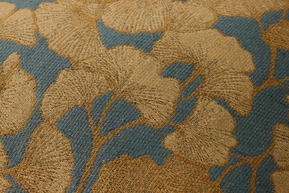 Fawn Blue / Gold Pillow (PCJ0032)