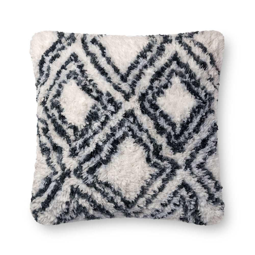 Charcoal / White Pillow (P0711)