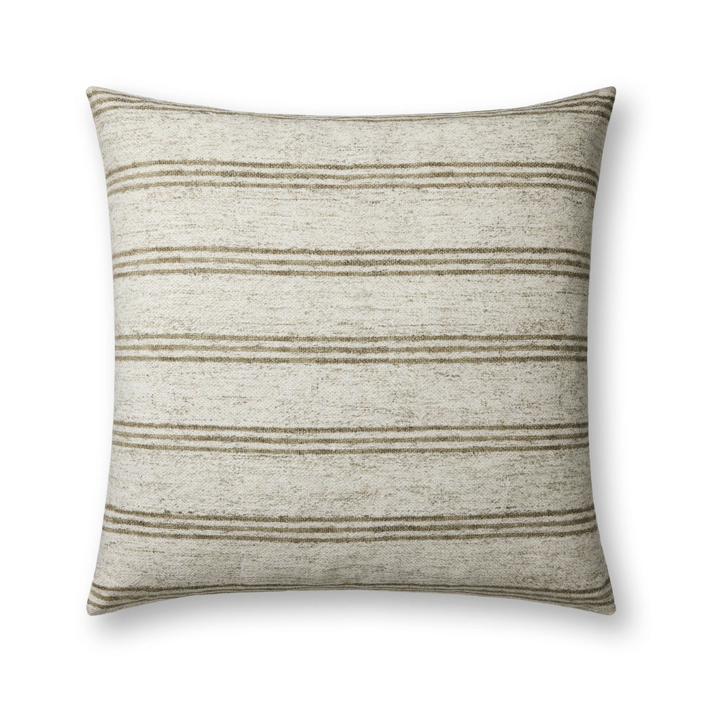 Zephyr Ivory / Olive Pillow (PAL0040)