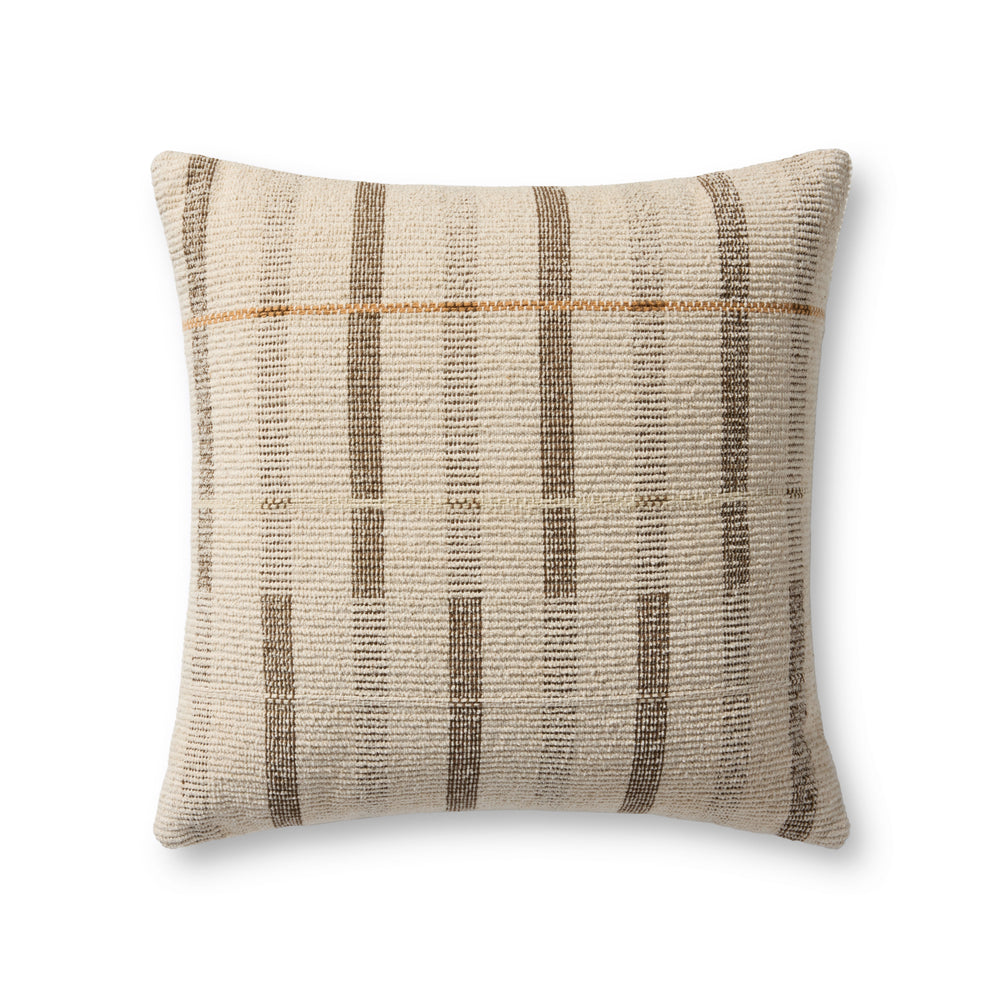 Ivory / Brown Pillow (PLL0175)