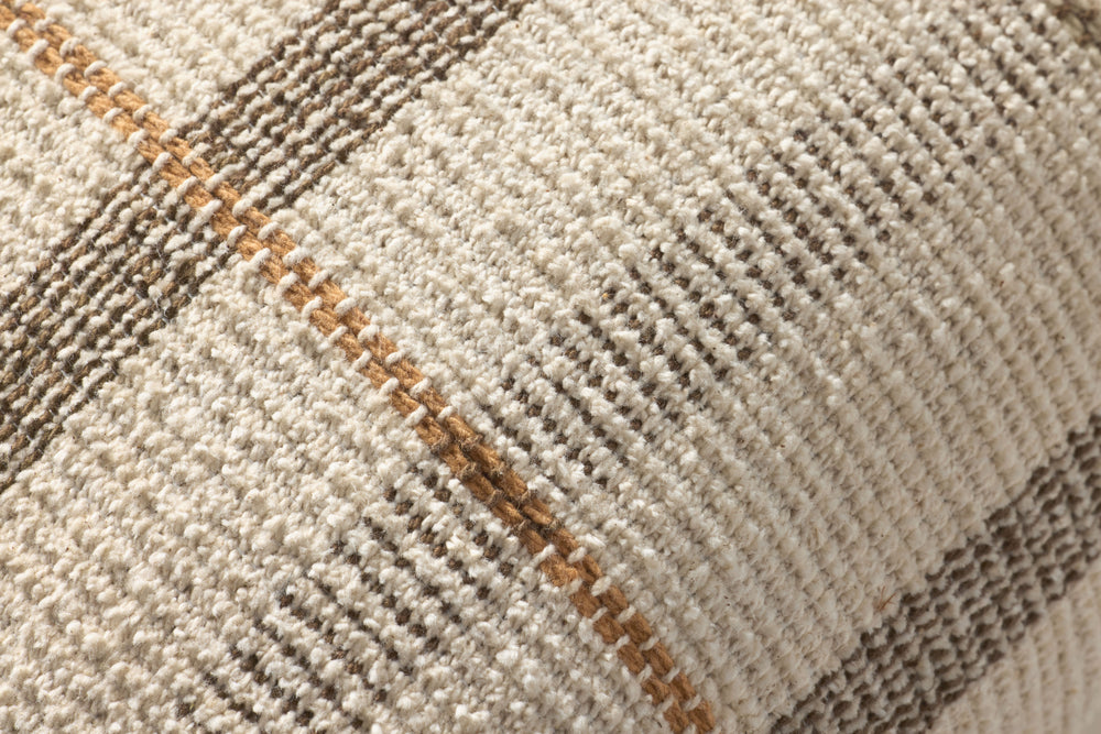 Ivory / Brown Pillow (PLL0175)
