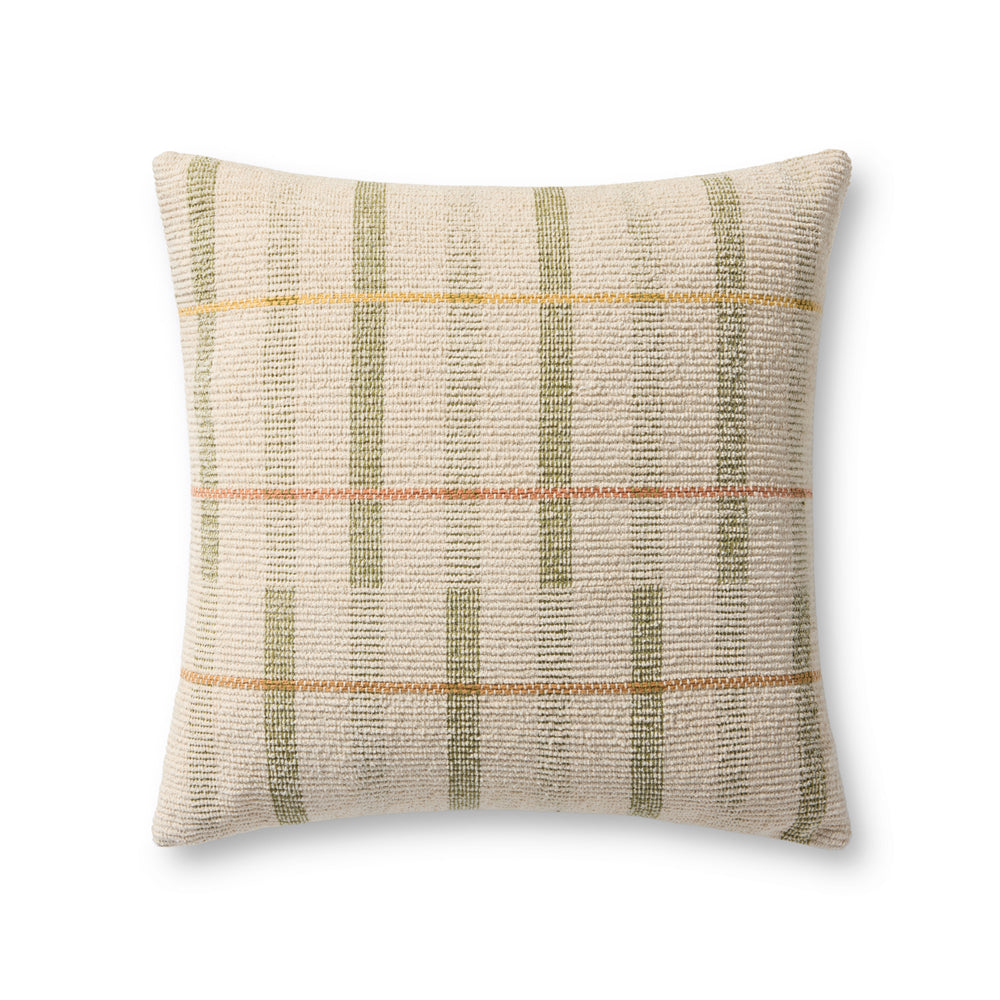 Ivory / Green Pillow (PLL0175)