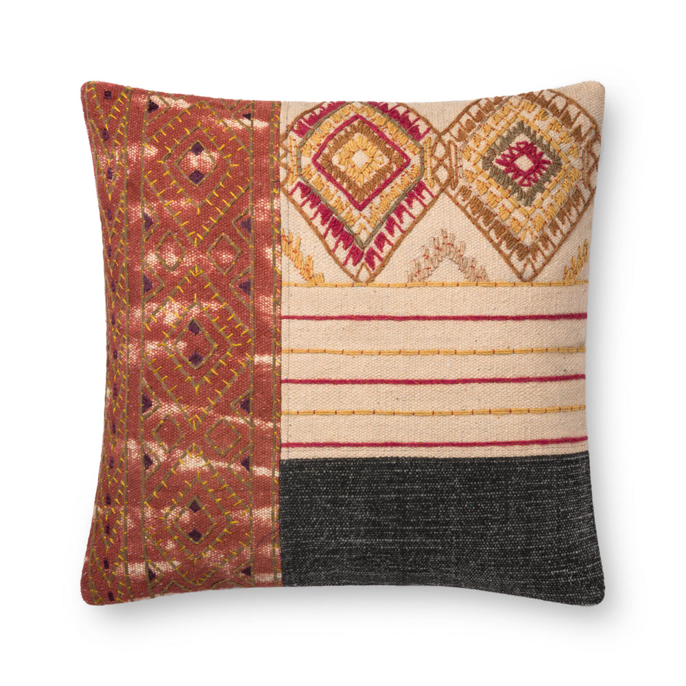 Rust / Grey Pillow (P0679)