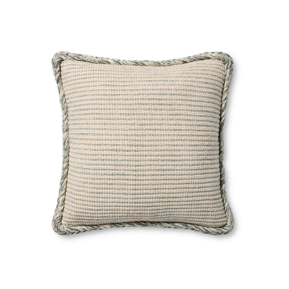 Oreiller naturel / bleu Oroville (PAL0051)