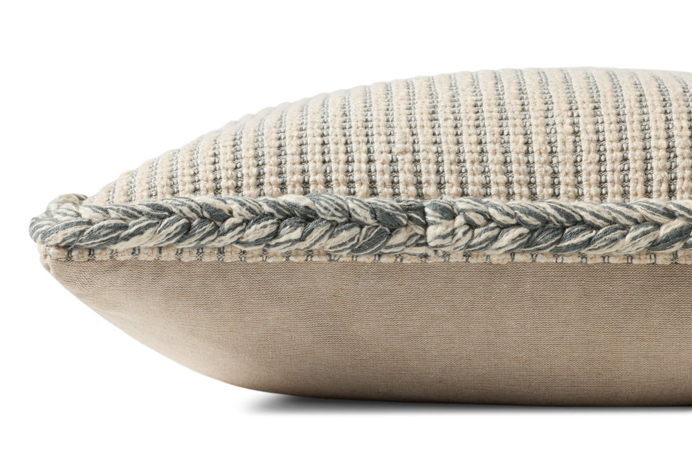 Oreiller naturel / bleu Oroville (PAL0051)