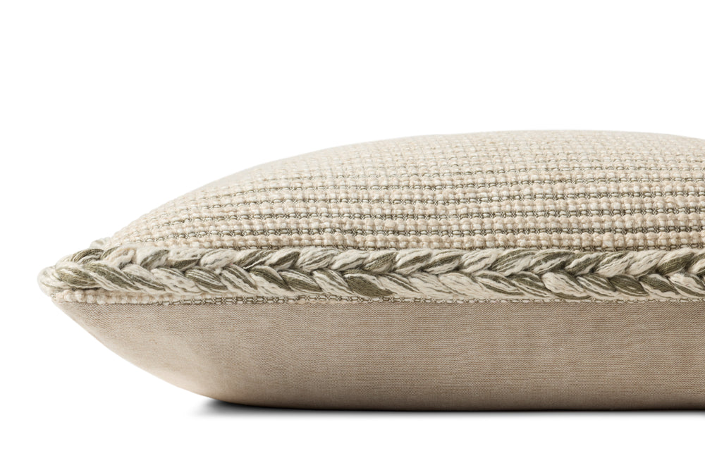 Oroville Natural / Olive Pillow (PAL0051)