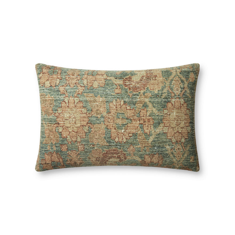 PAR0002 Clay Teal/Terracotta Pillow
