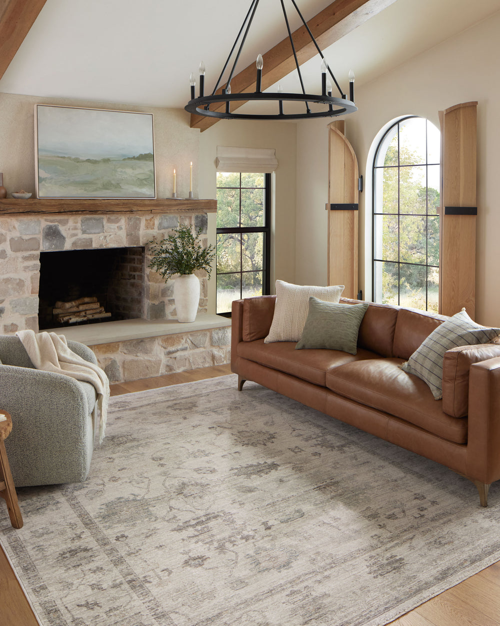 PMH0043 Riley Sage/Natural Pillow