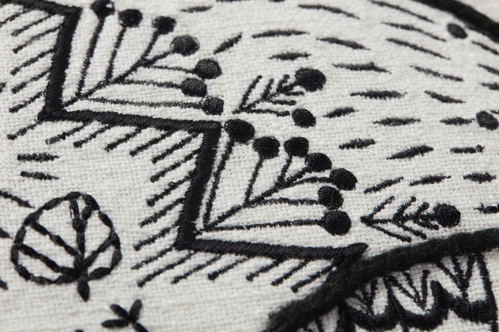 Oreiller noir / naturel (PLL0030)